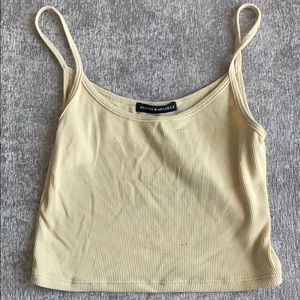 yellow crop top